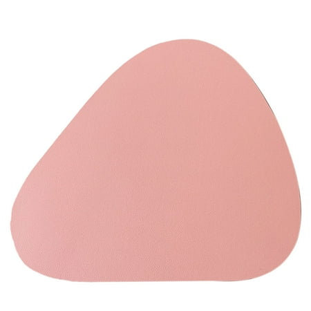

Nordic Faux Leather Table Placemat Oval Shape Heat Resistant Cup Coaster Mat Pad