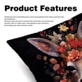 thumbnail image 2 of Floral Animal Velvet Throw Pillow Covers Set of 2 - Sizes 16x16, 18x18, 20x20 Inches - Decorative Pillows with Unique Patterns for Various Occasions, 2 of 6