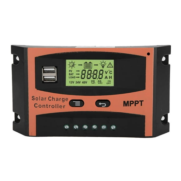 Garosa 12V/24V Panneau Solaire Régulateur LCD Écran Automatique Contrôleur de Batterie, Régulateur de Panneau Solaire MPPT, Contrôleur de Batterie MPPT