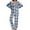B_deep Blue Plaid, variant on Ekouaer Womens Pajamas Set 2 Piece Button Down Pjs Soft Long Sleeve Top and Pants Sleepwear Set Lounge Sets Red Plaid