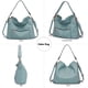 thumbnail image 4 of Bolsos cruzados grandes para mujer, bolsos de hombro, conjunto de monedero y cartera para mujer, bolsos Hobo, 4 of 5