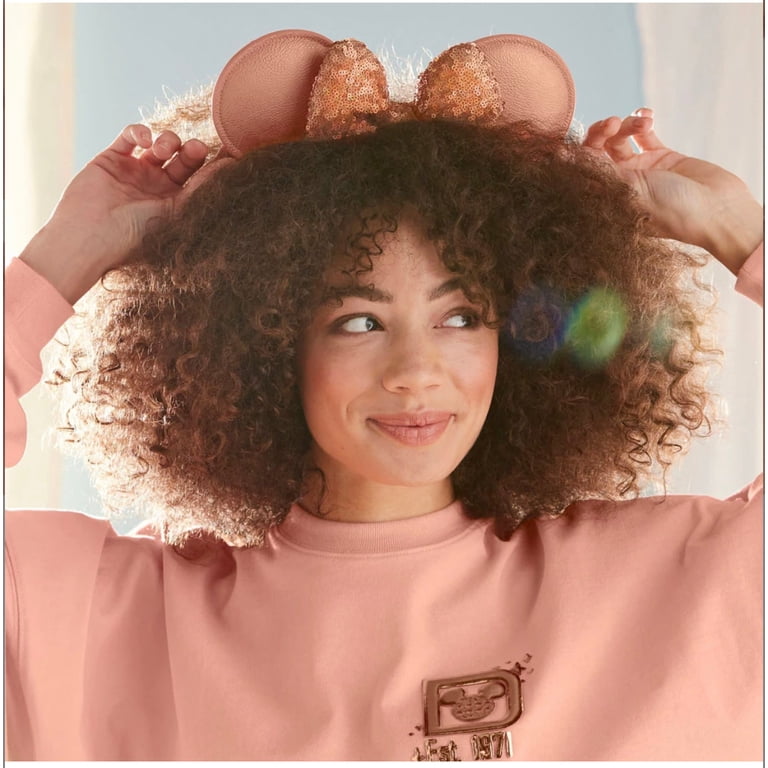 Disney Parks Peach Punch Sequin Minnie Ears Headband display picture 2