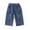 Sea Blue, variant on Girls Casual Jeans Baggy Denim Pants Floral Embroidered Straight Wide Leg Loose Elastic Waist Cute Fall Spring Trousers, Light Blue, 6 Years