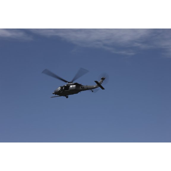 US Air Foce HH-60G Pave Hawk in flight over Arizona Canvas Art - Terry MooreStocktrek Images (35 x 23)