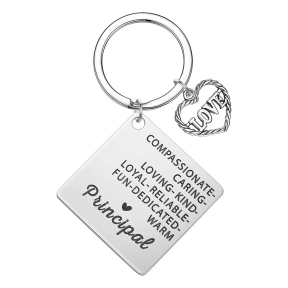 Couple Love Heart Car Keychain for Men Women Stainless Steel Pendant Key Accessories Principal Inspirational Key Chain