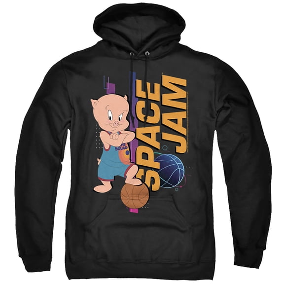 Space Jam: A New Legacy Porky Standing Unisex Adult Pull-Over Hoodie, Porky, Large