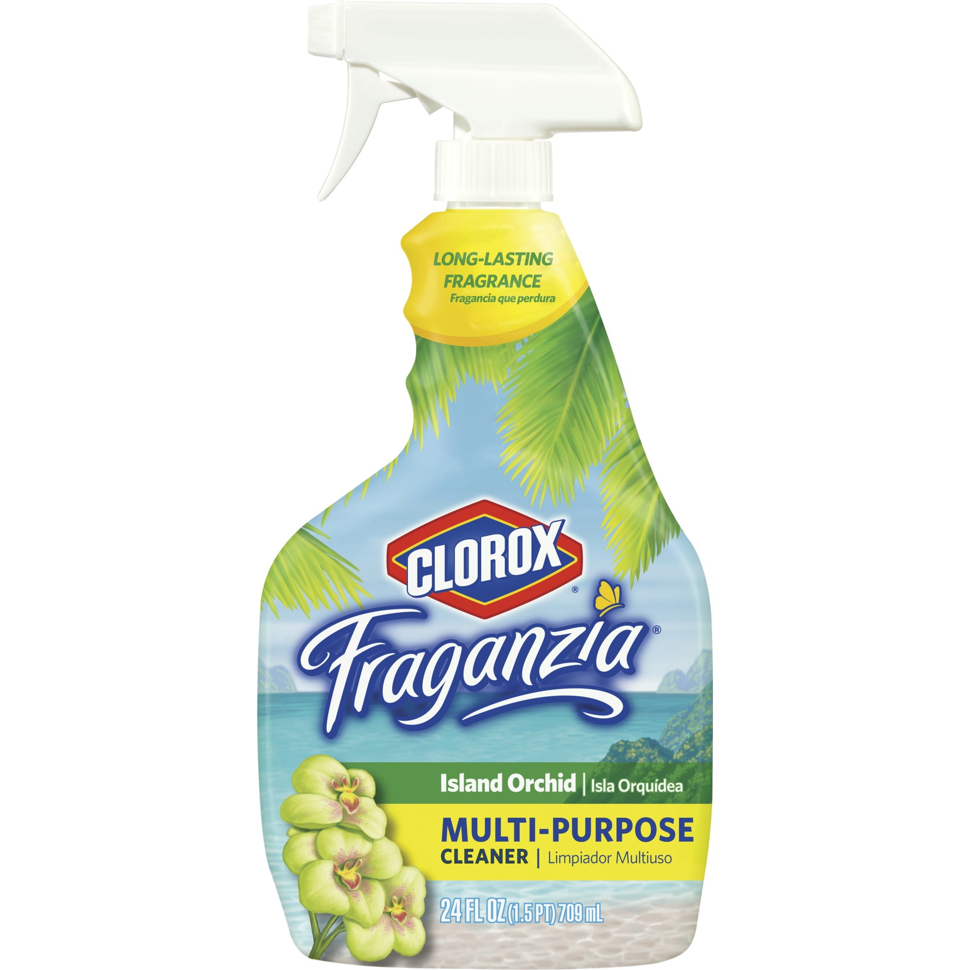Clorox Fraganzia MultiPurpose Cleaner Spray, Island Orchid, 24 Ounces