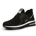 thumbnail image 1 of Zapatos de trabajo de seguridad para hombre, zapatillas de deporte indestructibles con colchón de aire, botas de invierno con punta de acero resistentes a los pinchazos LingWen 8390611464301, 1 of 1