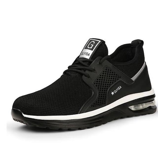 Zapatos de trabajo de seguridad para hombre, zapatillas de deporte indestructibles con colchón de aire, botas de invierno con punta de acero resistentes a los pinchazos LingWen 8390611464301