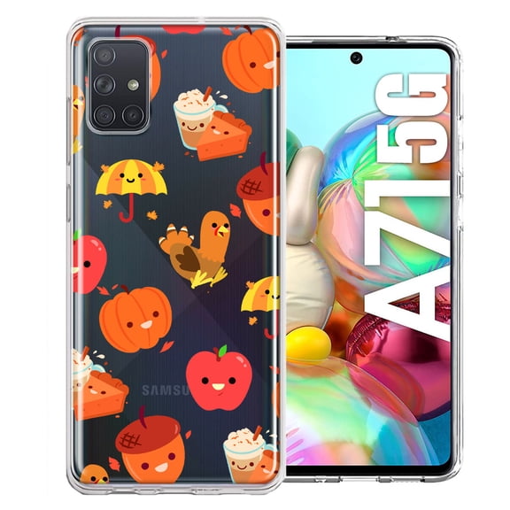 MUNDAZE For Samsung Galaxy A71 5G Thanksgiving Autumn Fall Design Double Layer Phone Case Cover