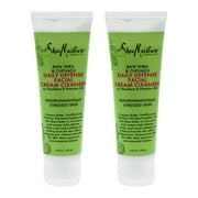 Raw Shea and Cupuacu Daily Defense Facial Cream Cleanser by Shea Moisture for Unisex - 4 oz Cleanser