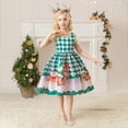 thumbnail image 4 of LOVZFMLL Robe Longue Extensible à Manches Courtes Imprimée Scintillante pour Tout-Petits Enfants avec Poches, 4 of 9