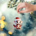 thumbnail image 6 of Christmas Flying Dragon Car Ornaments Christmas Tree Ornaments Holiday Home Decorations/ Christmas Red Flying Dragon Ornament 1, 6 of 6