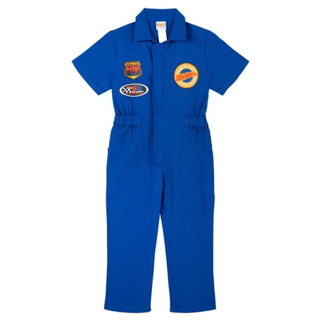 Hot Wheels Twill Racing Zip Up Coverall Infant to Big Kid