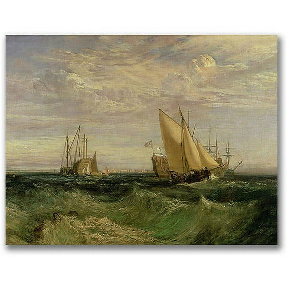 Trademark Fine Art "The Confluence of the Thames" Canvas Wall Art by Joseph Turner