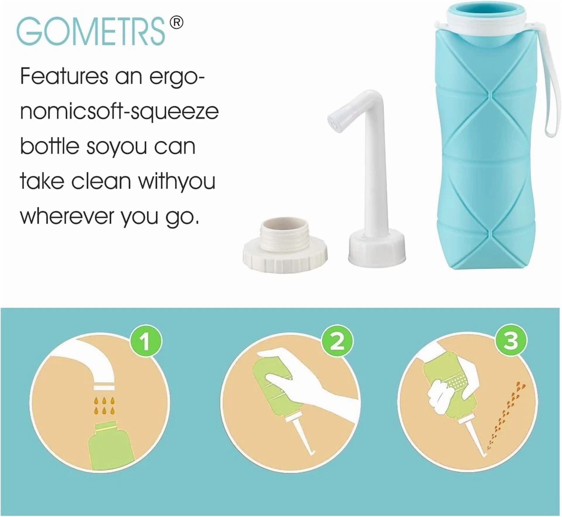 CIRCLE- Portable Manual Handheld Toilet Sprayer Hygiene Wash Travel Bidet Set