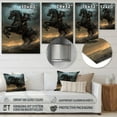 thumbnail image 4 of DESIGN ART Designart "Demon Rider" Men Metal Wall Art 30 in. wide x 40 in. high, 4 of 5