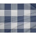 thumbnail image 4 of oneOone Polyester Lycra Dark Dusty Blue Fabric Gingham Check Craft Projects Decor Fabric Printed By The Yard 56 Inches Wide, 4 of 4