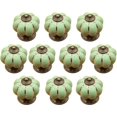 thumbnail image 1 of (vert)10 Pcs Boutons De Tiroir En Cramique Bouton De Meuble Pour Tiroirs Et Placards De Cuisine, 1 of 5