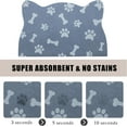 thumbnail image 3 of Cat Food Mats, Dog Food Mat, Cat Food Mat No Slip Cat Mat for Food and Water, 16.9"x24" Gray, 3 of 6