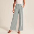 thumbnail image 2 of Huowey Womens Pants Wide Leg Pants for Work Business Casual High Waisted Dress Pants Flowy Trousers, 2 of 8