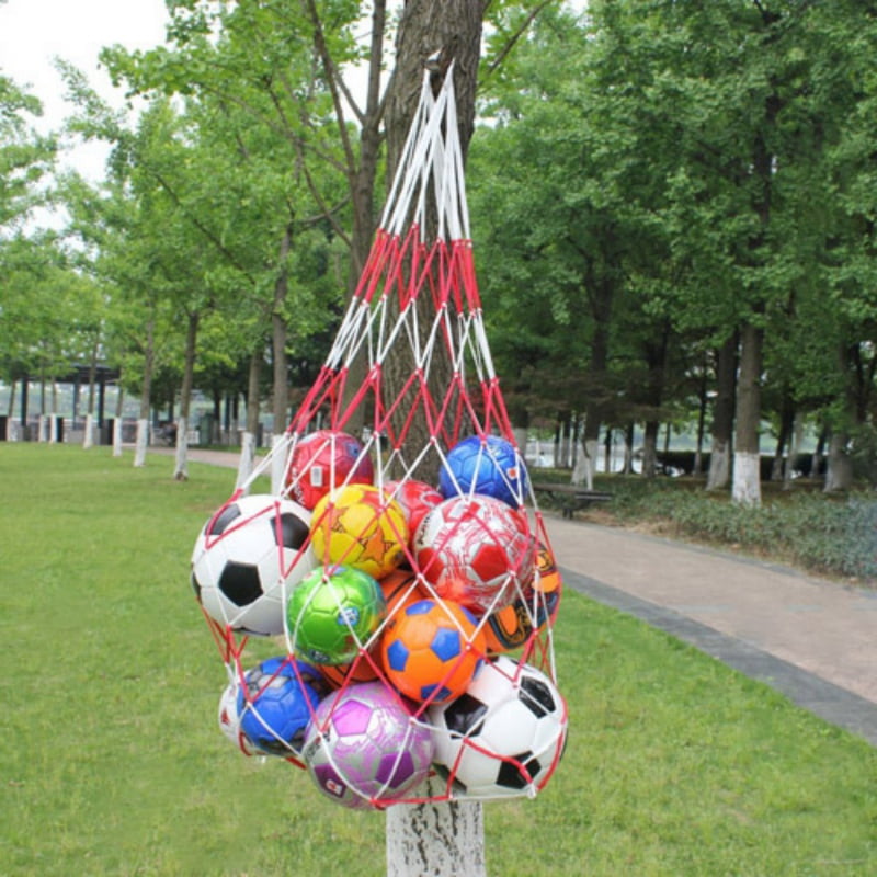 Soccer Net 10 Balls Carry Bag Portable Football Volleyball Basketball Ball Super 