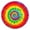 Rainbow Tie Dye, variant on Colorful Paint Burst Pattern Round Fitted Tablecloth with Elastic Edge,Dining Table Cover Waterproof,Outdoor Round Tablecloth for Camping,Dining,Indoor and Outdoor