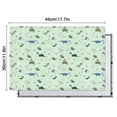 thumbnail image 6 of LightGreen Cartoon Dinosaurs Pattern Summer Placemats Table Placemats Set Of 4-Linen Kitchen Washable Placemats Table Mats 11.8"x17.7" Non-Slip Heat Resistant, 6 of 6