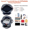 thumbnail image 5 of Women's Weekender Bag 18in Cotton Carry On Overnight Travel Duffle Bag Lightw..., 5 of 8
