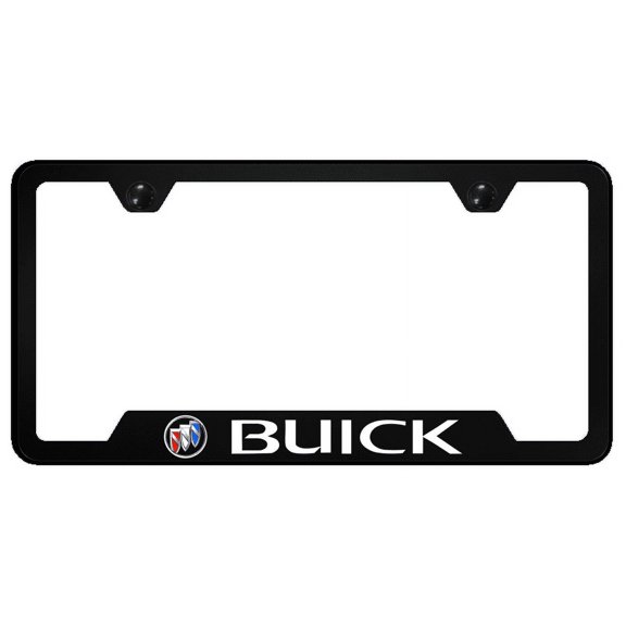 Buick Tri-Color Polycarbonate Notched License Plate Frame Official Licensed