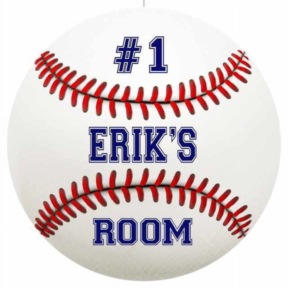 ERIK'S Bedroom 14" Round Metal Sign Boys Room Wall Decor Gift 100140030190