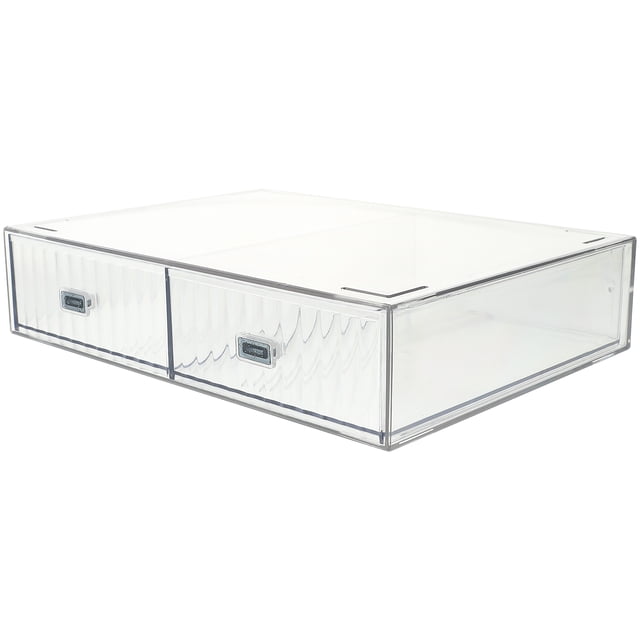 CRAFTHROU Cajonera De Plástico Transparente Para Oficina Con Organización Y Almacenaje