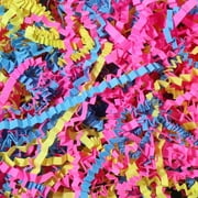 Feildoo Shred Paper Filler (1/10LB) Crinkle Cut Paper for Wrapping & Filling Gift Basket Gift Boxes, Kraft-Decoration Raffia Contains Bow , B# Fiesta Blend 3, Y11Q9K3S