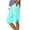 Mint Green, variant on Ruimatai Women's Summer Loose Straight Leg Pants with Pockets Side Slit Buttons Five Quarter Casual Floral Print Comfy Beach Trousers