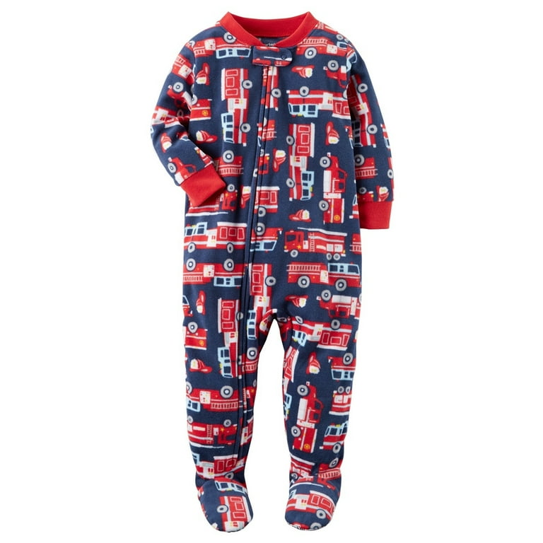 Carter s Baby Boys Piece Firetruck Fleece Pajamas 18 60 OFF