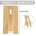 thumbnail image 3 of Less Than 5 Rack 1pc Fan Bracket Japanese Wall Slides Chinese Hand Fan Wall Display Fan Holder Hand Fan Holder Chinese Fan Stand Hand Fan Wall Mount Display Stand for Hanger Holdwr Fans Wood, 3 of 9