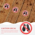 thumbnail image 3 of QUMIIRITY 3Pcs Safety Warning Sign Stickers No Step Adhesive Decals for Workplaces and Pools, 3 of 8
