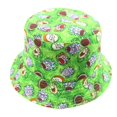 thumbnail image 2 of Gorros de pesca reversibles laterales con estampado de dibujos animados, sombrero de cubo, sombreros de pescador bonitos para mujeres y hombres, 2 of 2