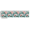 thumbnail image 2 of Ambesonne Botanical Fabric by the Yard Upholstery, Arrangement of Flowers, 2 Yards, Teal Coral, 2 of 4