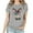Gray, variant on VBTAPA Happy Easter Shirts for Women Funny Egg Graphic Tees Short Sleeve Cute Rabbit Bunny T-shirt Lightweight Holiday Blouse Tops Big Sales Today Army Green L