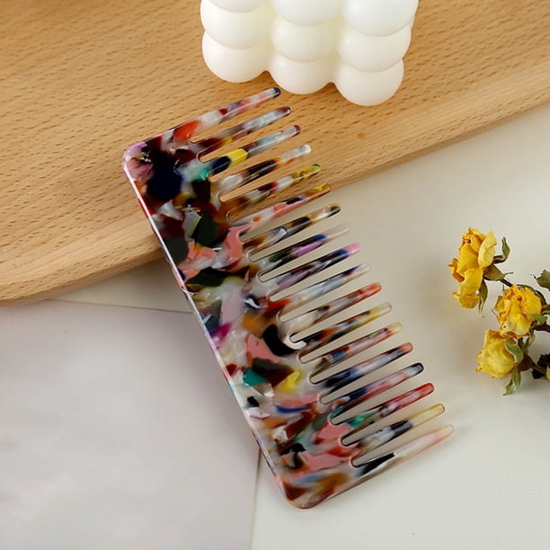 Herramientas y mejoras para el hogar Peine para el cabello Peine de peluquería Peine retro de dientes finos para el hogar Para hombres y mujeres Luz solar