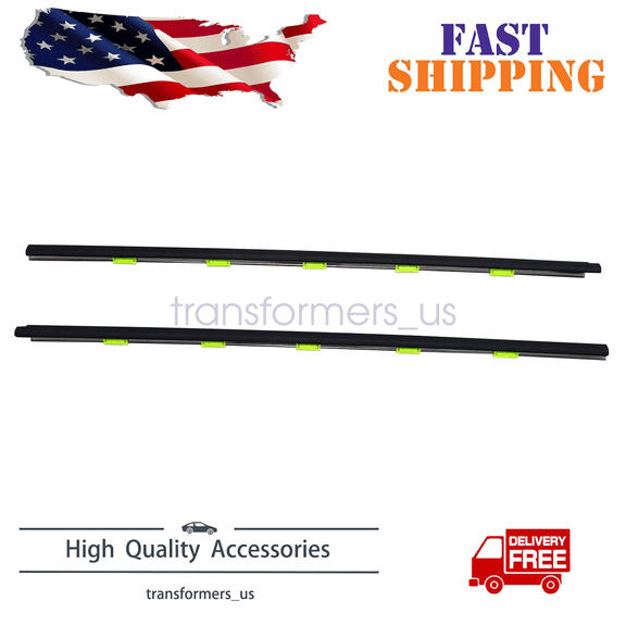 Zcargel 2Pcs Front Door Molding Trims Window Belt Weatherstrip Replace 72410-S03-003 72450-S03-003 for Honda Civic EK 1996-2000 Premium Rubber Sound Insulation Leak-Proof
