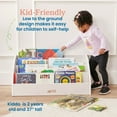 thumbnail image 4 of ECR4Kids Wooden Forward-Facing Toddler Book Display, Beginner Bookshelf, White Wash, 4 of 9