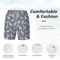 thumbnail image 5 of Balery Poodle Dog Mens Swim Trunks Swim Shorts for Men Quick Dry Inseam Beach Shorts with Compression Liner Pocket-Large, 5 of 9