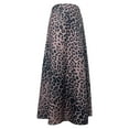 thumbnail image 4 of Midi Skirts for Women Leopard Print Fishtail Maxi Skirt with Fit Elegant Floor Length Womens Clothes Brown L, 4 of 4