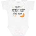 thumbnail image 3 of Inktastic I Love My Little Sister to the Moon and Back Boys or Girls Baby Bodysuit, 3 of 5
