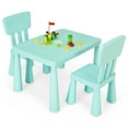 thumbnail image 6 of Topbuy Kids Furniture Set with Table & 2 Chairs Children Playing Table Ideal Gift for Kids Green, 6 of 7