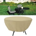 thumbnail image 1 of Furniture Cover, Protective Garden Table Cover Table Chair Set Cover Windproof Round  for Home Furniture, 1 of 7