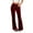 Wine #15, variant on KDDYLITQ Velvet Trousers Women Straight Drawstring Pants Velour Flare Wide Leg Joggers Work Trendy Jeans with Pocket Black L