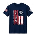 thumbnail image 5 of 4th of July Shirts for Men 2026 Short Sleeve Crewneck Patriotic Shirt America Flag Graphic Tee Shirts, 5 of 5